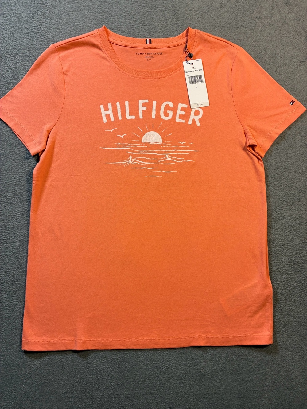 Tommy Hilfiger Women’s Coral Graphic Logo Tee